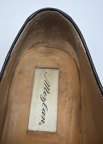 Mezlan Atherton Shoes Mens 8.5M Black Leather Genuine Crocodile Oxford Vintage - Picture 7 of 9