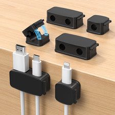 6Pack Magnetic Cable Clips Organizer,Cord Management Holder