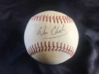 WILL CLARK Signed National League Baseball Autograph Light Toned JSA Giants