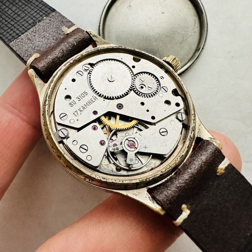Raro Reloj URSS POLJOT Moscú 3105 Medio 3133 Soviético De Colección Pulsera CCCP ANTIGUO Moskva - Imagen 15 de 17