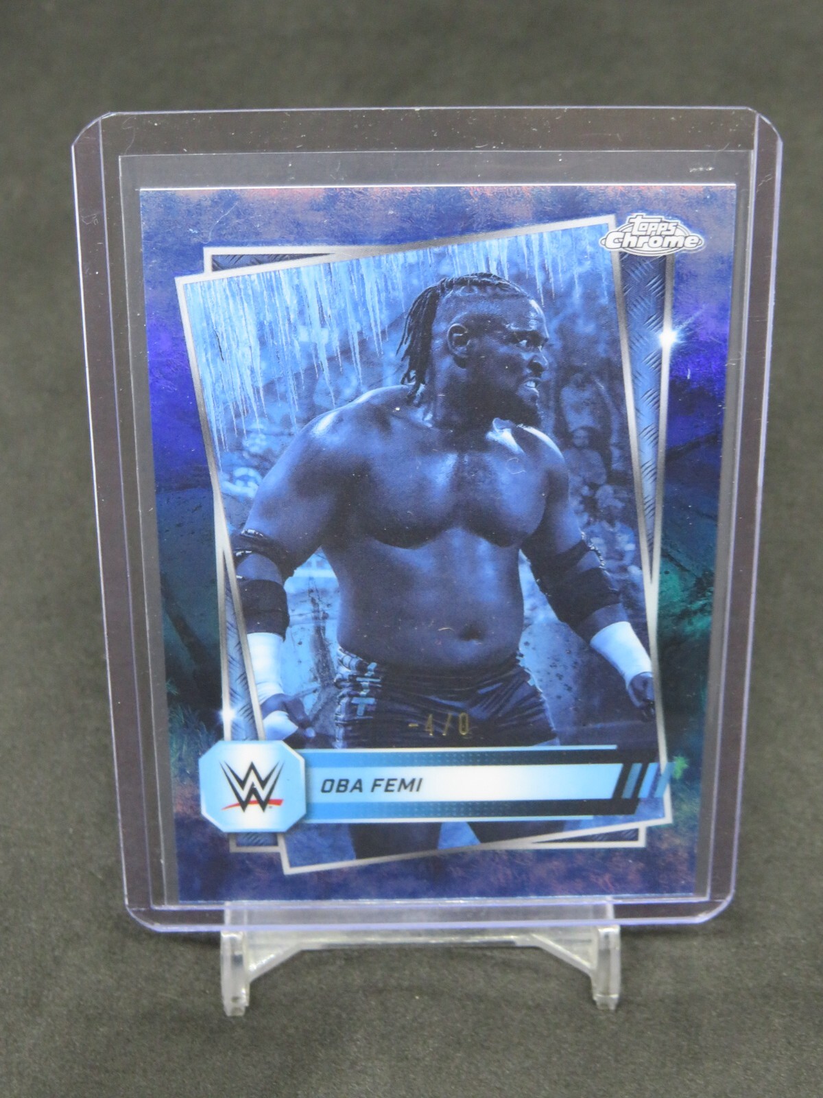 2025 TOPPS CHROME WWE OBA FEMI FROZENFRACTOR -4/0 CP5