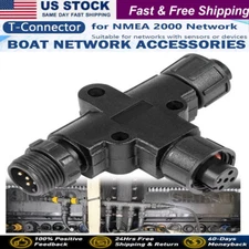NMEA 2000 (N2k) T-Connector 3 Port 5Pin for Garmin Lowrance Simrad B & G Navico