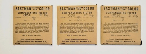 Pellicola gelatina vintage filtro compensazione colore CC4 CC6 CC14 2” quadrati Eastman