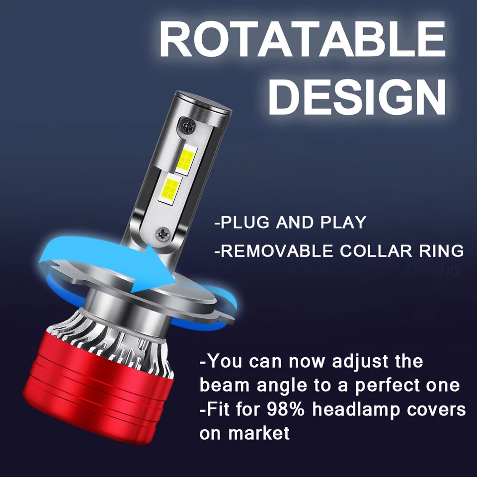 Комбинированные светодиодные фары дальнего/ближнего света + противотуманные лампы для Acura EL 1997-2003 6000K - Изображение 3 из 4