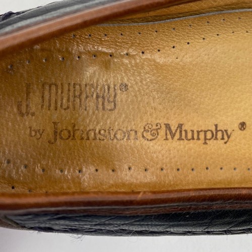 Johnston & Murphy Mens Passport Moccasin Black Brown Leather Kiltie Tassel 10.5M - Picture 10 of 11