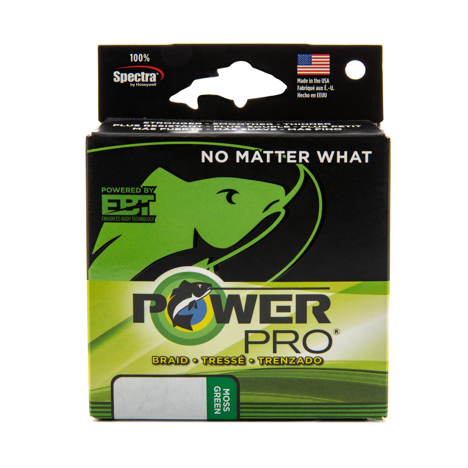 Плетеная леска PowerPro - Moss_Green - 80lb - 1500yd/1350 м (21100801500E)