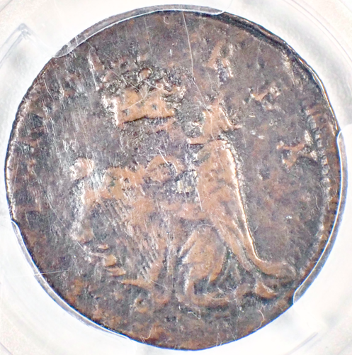 1670 New Jersey St Patrick Farthing Colonial Coin 1/4P - PCGS VF Detail