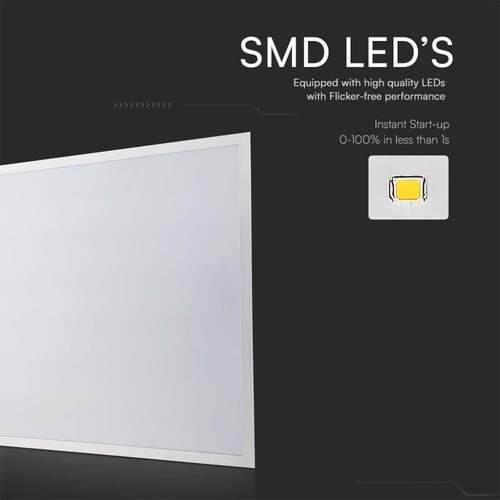 V-TAC Pannello LED Chip Samsung 36W 120LM/W da Incasso, Driver Integrato 6500K - Foto 8 di 10