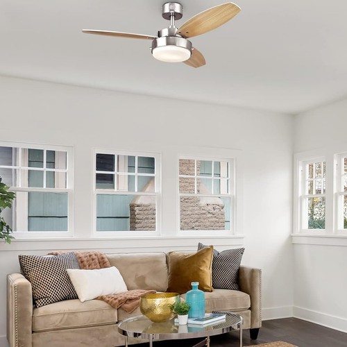 Westinghouse 42 Inch Alloy Ceiling Fan with Brushed Nickel and Reversible Blades - Picture 5 of 9