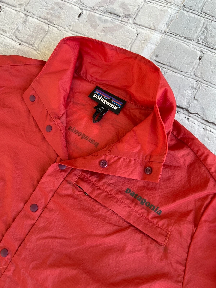 Womens PATAGONIA Red Snap T Houdini Pullover Shirt Jacket XS eBay