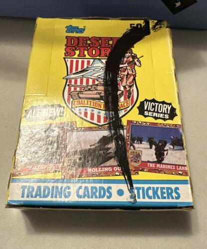 1991 Topps Desert Storm Victory Serie Sammelkarten Box ~ 36 versiegelte Wachspackungen - Bild 1 von 4