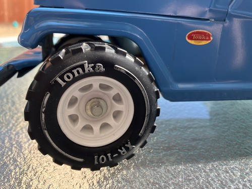 Tonka Jeepster w/ Hitch 1960s-1970s Vintage Blue Jeep Car - Picture 6 of 16