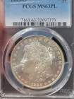 1885 0 $1 Morgan Dollar MS63PL PCGS