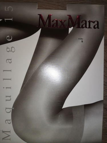 Max Mara ecru beige 15Den Pantyhose Size S NEW - Picture 2 of 6