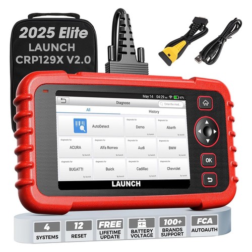 2025 LAUNCH X431 CRP129X V2.0 OBD2 Scanner ABS SRS Diagnostic Tool Code Reader - Picture 16 of 18