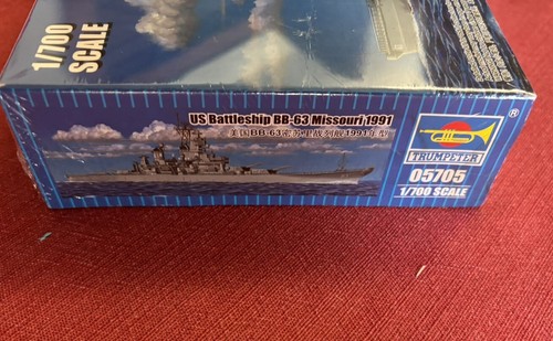 NUEVO Sellado 1:700 Acorazado EE. UU. BB-63 Missouri 1991 Trompetista 05705 - Imagen 3 de 8