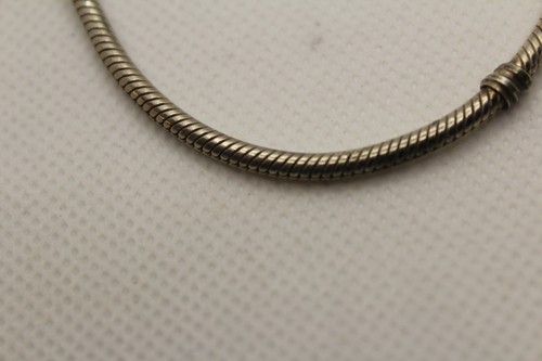 Pandora Bracelet Sterling Silver with Open Heart Round Charm- Also sterling - Picture 5 of 5