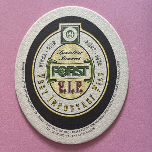 SOTTOBICCHIERE BIRRA VINTAGE COLLEZIONE Forst Vip