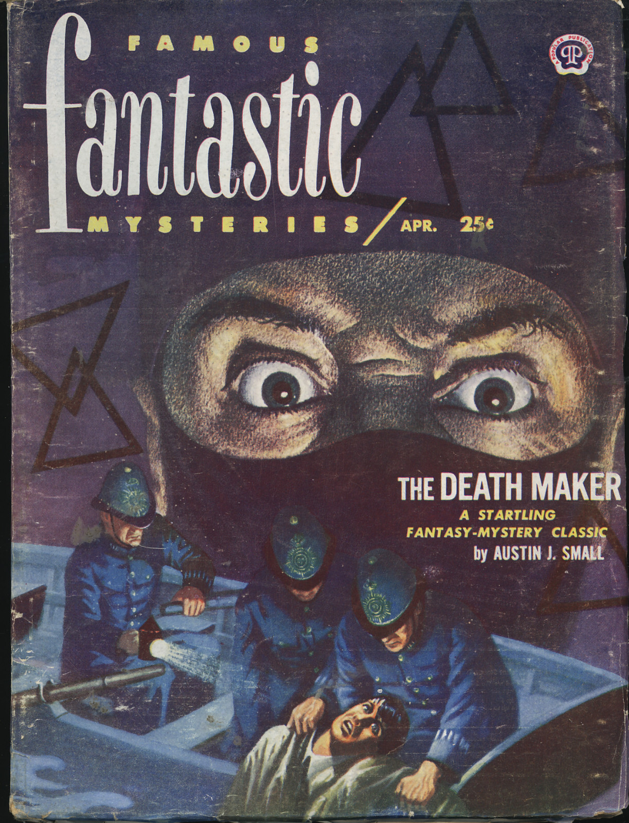 FAMOUS FANTASTIC MYSTERIES April 1952 THE DEATH MAKER Austin SmallL