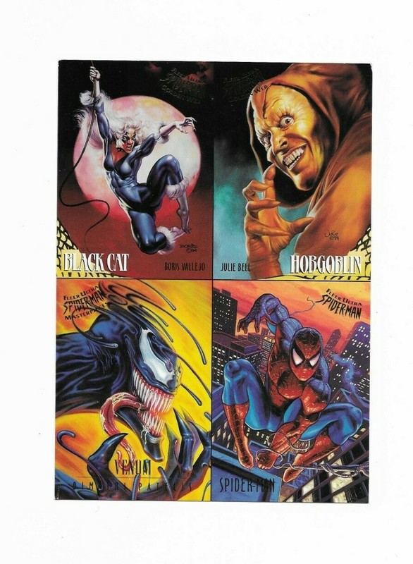 Fleer Ultra Spider-Man - Promo Uncut Sheet (4 cards)