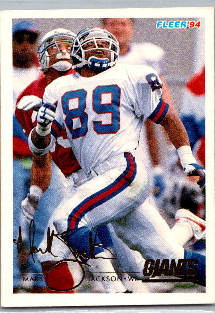 1994 Mark Jackson #345 Fleer New York Giants MFBC #102