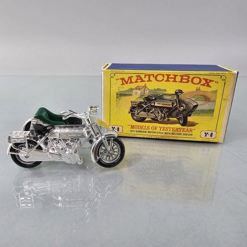 Matchbox Y-8 1914 Sunbeam Motor-Cycle with Milford Sidecar Yesteryear Lesney VTG