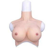 Realistic Silicone Breast Forms Breast Plate Fake Boobs For Crossdresser G Cup