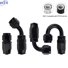 AN4/AN6/AN8/AN10/AN12 PTFE Hose End Fitting Adapter for PTFE Hose Line Universal