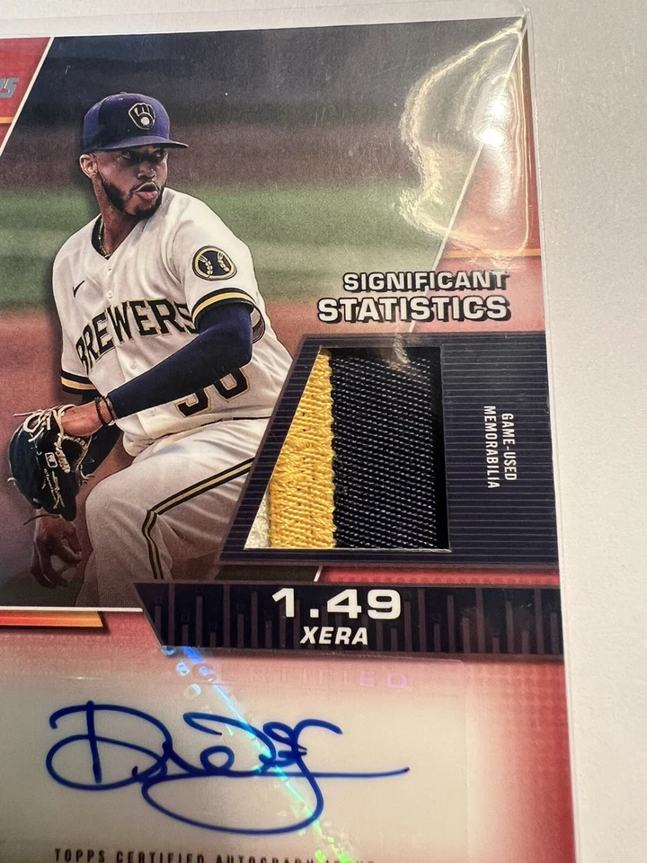 Devin Williams Significant Statistics Patch Auto #21/25 - Image 2 of 3