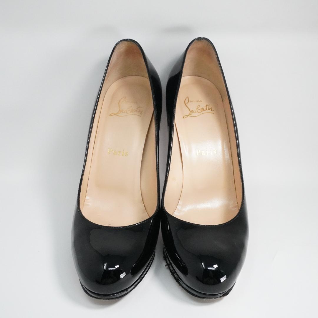 Christian Louboutin NEW SIMPLE PUMP 120 PATENT CALF BLACK
