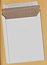 Rigid Photo Mailers 7X9, Keep Flats White Cardboard Self Seal Envelopes 10 pak 