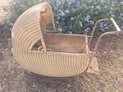 wicker pushchair