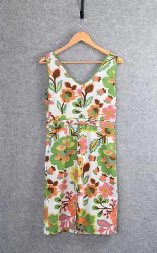 Boden Floral V Neck Dress 60s 70s Style UK 10 R - Picture 16 of 19