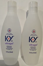 K-Y Ultragel Lube, Personal Lubricant, Water-Based Formula 4.5 OZ (2 PACK)
