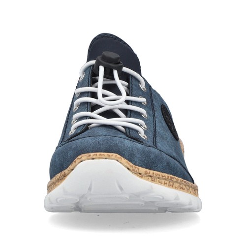 Zapatilla zueco señora RIEKER Sabot azul N4210-14 - Imagen 3 de 13