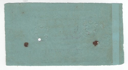Tobacco Taxpaid Revenues Series of 1879 TF153 1/2lb Green WMK Paper, Lincoln - Picture 2 of 3