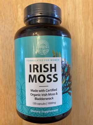 Foraging Capsule Foraging Organics Irish Sea Moss 120 Capsules 1000mg - Bladderwrack ...