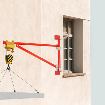 200kgCrane Bracket Alloy Steel Hoist Bracket Crane Swing Arm Bracket Wall Mount