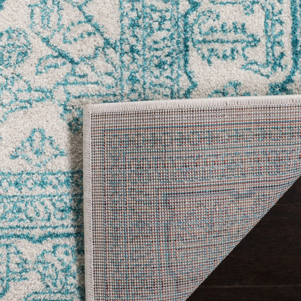 Safavieh Adirondack IVORY / TEAL 2' 6" X 8' Runner - ADR108G-28 - Image 4 of 4