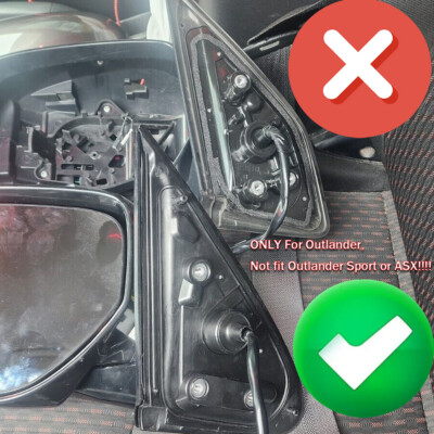 For 14-19 Mitsubishi Outlander Right Side Mirror Assembly W/ Turn
