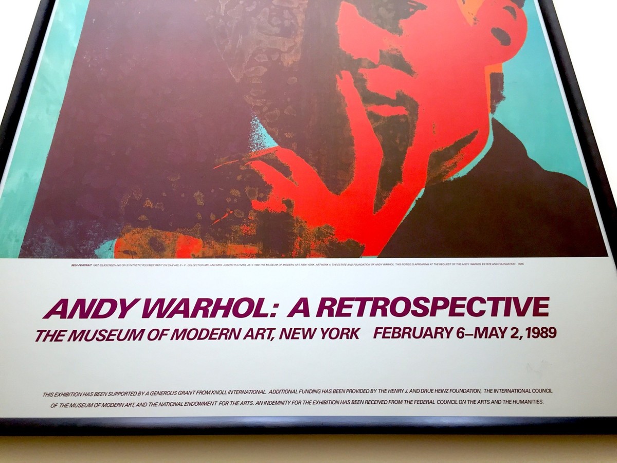 貴重】Andy Warhol 1989 originalポスター マット額装 1561561