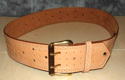 Ginnie Johansen Wide Orange Leather Belt Vintage Ginnie Johansen Designs Inc. Rope Woven Belt with  main image 3
