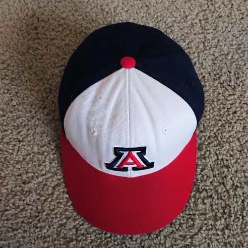 Arizona Wildcats U Of A Logo Fitted Zephyr Cap Baseball Hat Size 7 1/8 Chopped - Picture 2 of 9