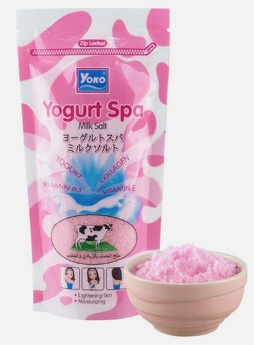 2xYoko Spa Salt Milk Yogurt Collagen Whitening Scrub 300g Vitamin Body Skin B3 - Picture 5 of 8