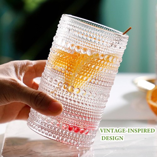 Drinking Glasses Set of 8, 12 oz Highball Glasses & 10 oz Cocktail Glasses Set, - Picture 3 of 4