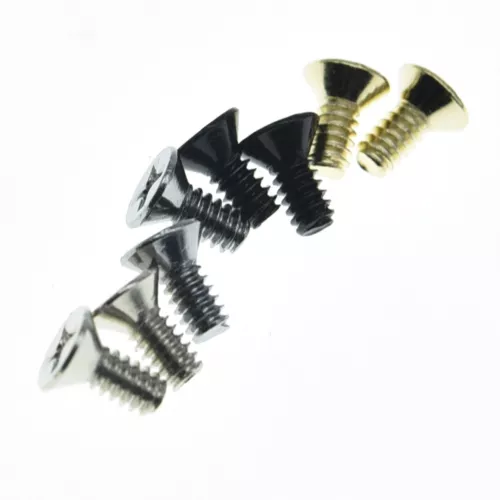 20pcs #6-32 Pickguard Bracket Nuts Bolts Screws Fits USA Gibson Les Paul Nickel