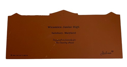 1994 Cat’s Meow Wicomico Junior High Salisbury Maryland - Picture 2 of 2