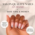 GLAMNETICS Press On Nails ROSE Short Almond BRAND NEW NIB Wine OPAQUE Shimmer — photo 7