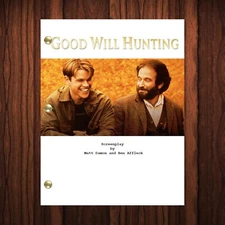 Good Will Hunting Movie Script Reprint Full Screenplay Full Script Robin William