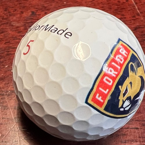 Florida Panthers NHL Logo Used TaylorMade TP5X Golf Ball (M-7-10) - Picture 7 of 9